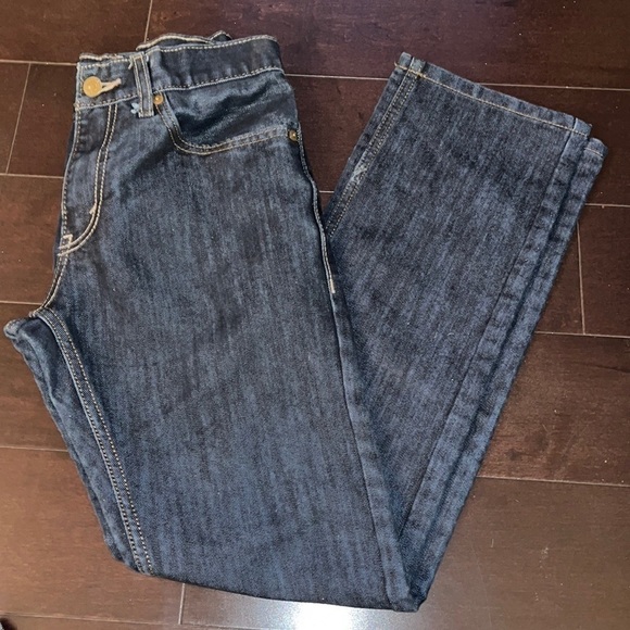LEVIS 511 slim boys denim jeans size 16 reg (28X28) blue dark wash straight leg - Picture 6 of 7